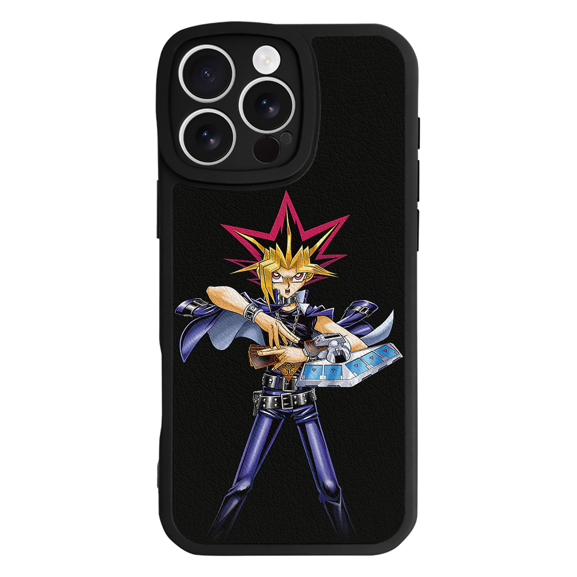 遊☆戯☆王 Yu-Gi-Oh! 【iPhone 16シリーズ対応】シリコンスマホケース（レザー調） 材質：シリコン